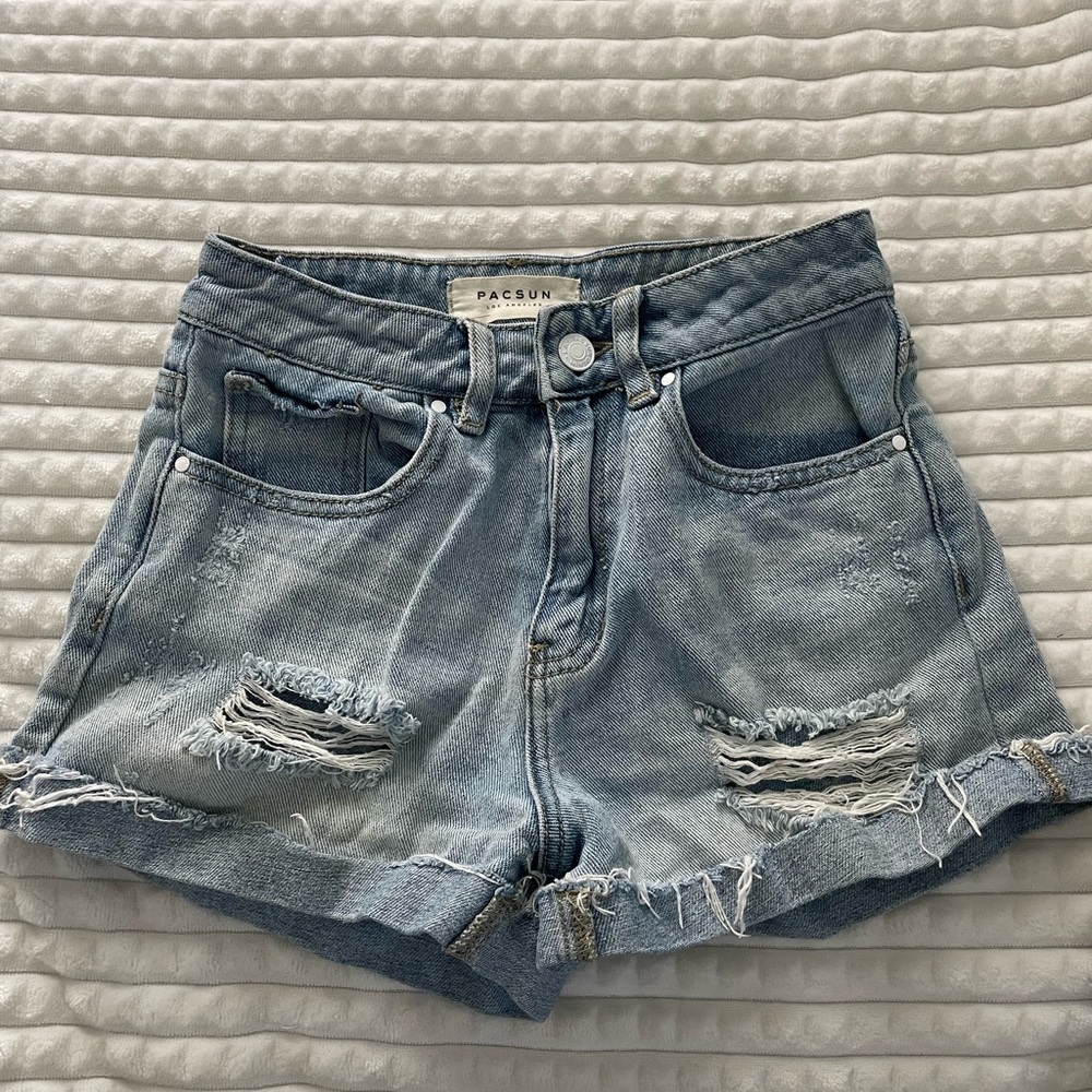 PACSUN denim mom shorts